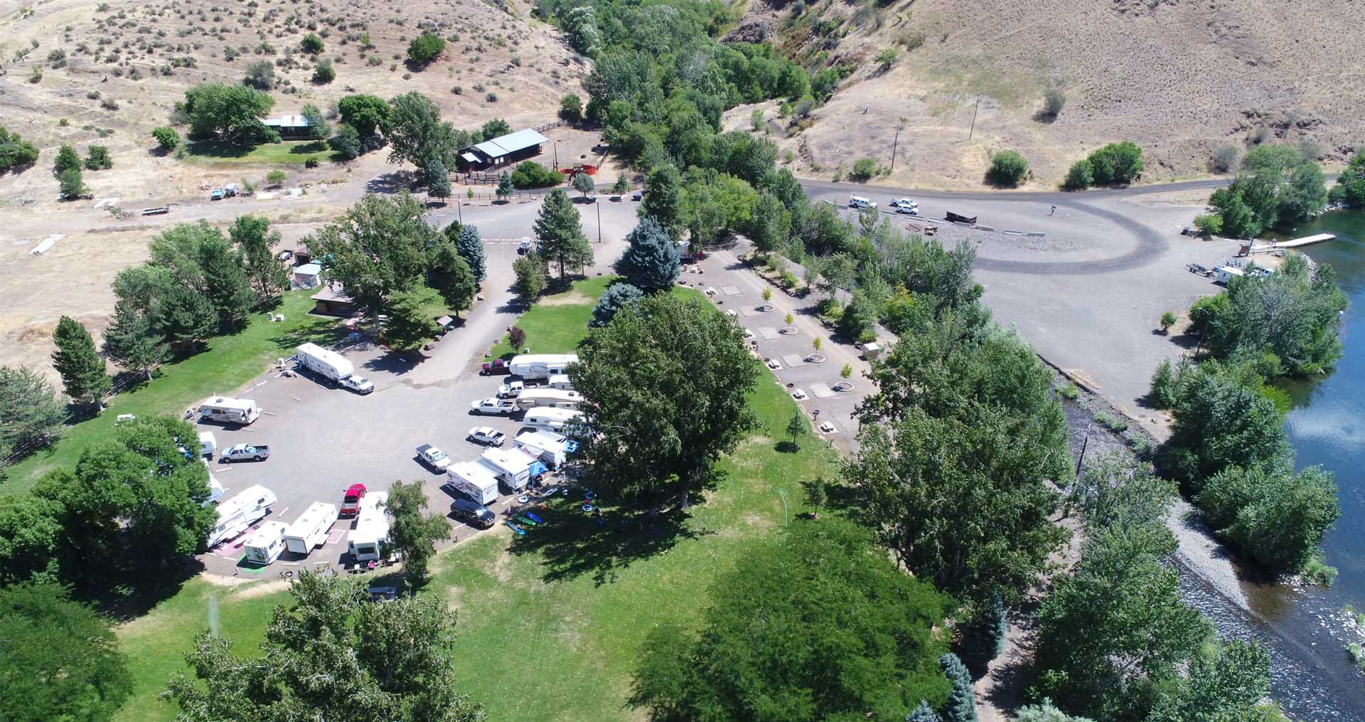 Image of McCormick Park campground in Idaho.