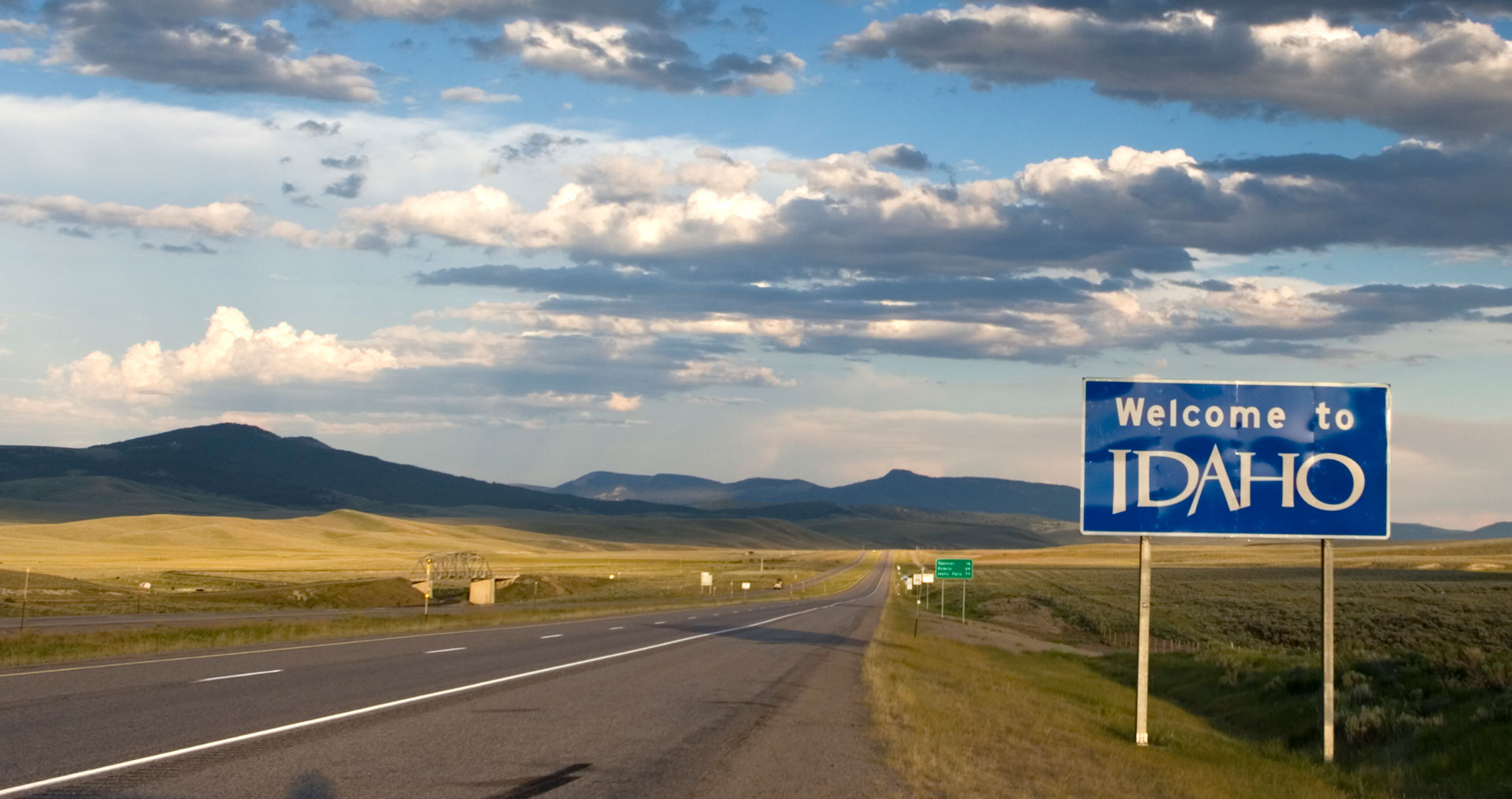 Image of a Welcome to Idaho sign