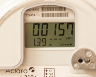 example of an Idaho Power Aclara meter