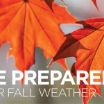 orange leaves hanging off the tree - Be prepared for fall weather