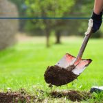 Image of a person digging a hole