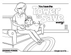 Image of a coloring page with Joulie and Wattson on a couch