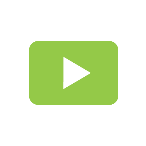 Icon of a play button for a video