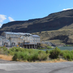 View of Swan Falls Dam from downstream.