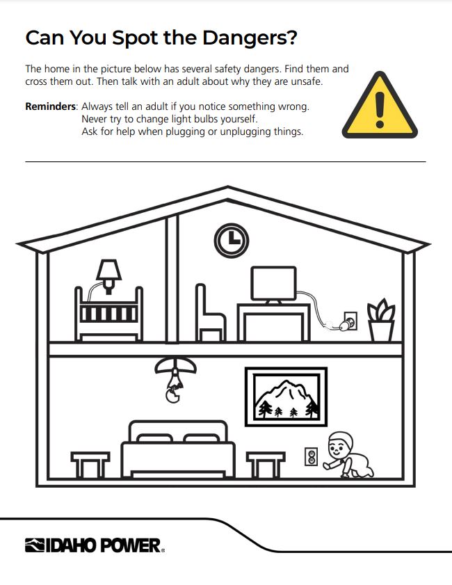 Image of electrical hazards in a house