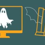 Phantom load graphic with images of a ghost, computer monitor and gaming equipment.